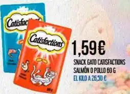 Claudio Catisfactions - snack gato catisfactions salmon o pollo oferta
