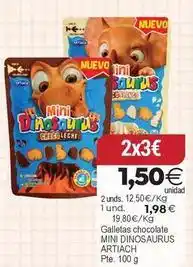 SPAR Dinosaurios - galletas chocolate mini oferta