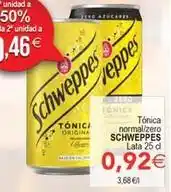 SPAR Schweppes - tónica normal/zero oferta