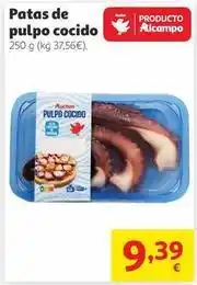 Alcampo Auchan - patas de pulpo cocido oferta