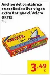 Alcampo Ortiz - anchoa del cantabrico en aceite de oliva virgen extra antigua el velero oferta