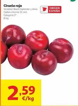 Alcampo Origen - ciruela roja oferta