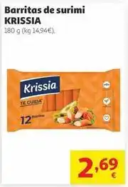 Alcampo Krissia - barritas de surimi oferta