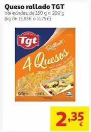 Alcampo Tgt - queso rallado oferta