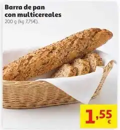 Alcampo Barra de pan con multicereales oferta