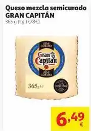 Alcampo Gran capitán - queso mezcla semicurado oferta