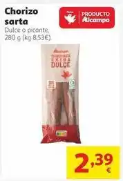 Alcampo Auchan - chorizo sarta oferta