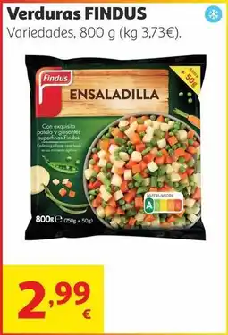 Alcampo Findus - verduras oferta