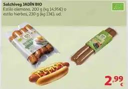 Alcampo Bio - salchives oferta