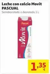 Alcampo Pascual - leche con calcio movit oferta