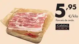 Supermercados Lupa Panceta de cerdo oferta
