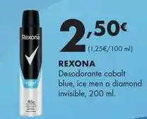 Supermercados Lupa Rexona - desodorante cobalt blue, ice men o diamond invisible oferta