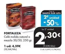 Supermercados Lupa Fortaleza - cafe molido natural o mezcla oferta
