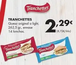 Supermercados Lupa Tranchettes - queso original o light oferta