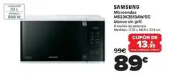 Carrefour Samsung - microondas ms23k3513awec blanco sin grill oferta