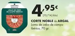 Supermercados Lupa Argal - corte noble lomo de cebo de campo ibérico oferta
