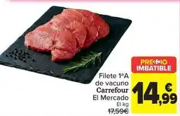 Carrefour Carrefour el mercado - filete 1ª a de vacuno oferta