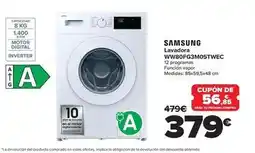 Carrefour Samsung - lavadora ww80fg3m05twec oferta