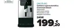 Carrefour Cecotec - cafetera superautomática cremmaet steam oferta