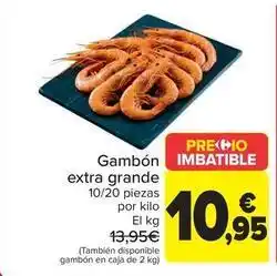 Carrefour Gambón extra grande oferta