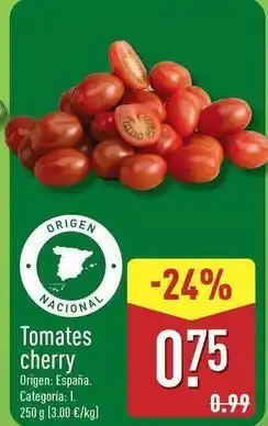 ALDI Tomates cherry oferta