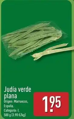 ALDI Judia verde plana oferta