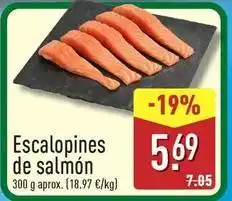 ALDI Escalopines de salmon oferta