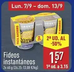 ALDI Yatekomo - fideos instantaneos oferta