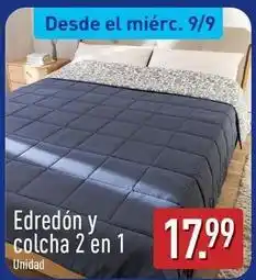 ALDI Novitesse - edredón y colcha 2 en 1 oferta