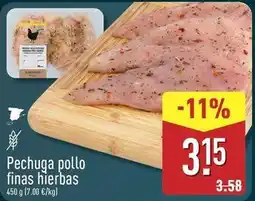 ALDI Pechuga pollo finas hierbas oferta