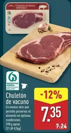 ALDI Chuletón de vacuno oferta