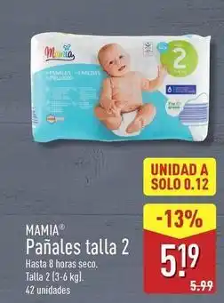 ALDI Mamia - panales talla 2 oferta