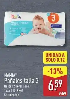 ALDI Mamia - panales talla 3 oferta