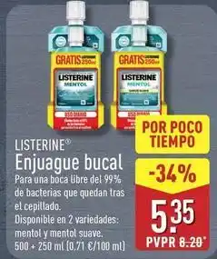 ALDI Listerine - enjuague bucal oferta