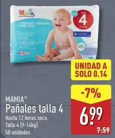 ALDI Mamia - panales talla 4 oferta