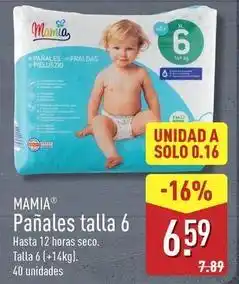 ALDI Mamia - panales talla 6 oferta