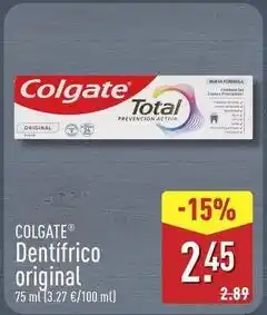 ALDI Colgate - dentífrico original oferta