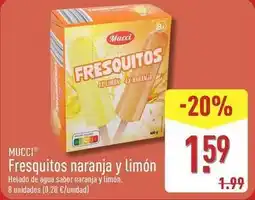 ALDI Mucci - fresquitos naranja y limon oferta