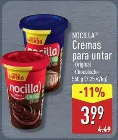 ALDI Nocilla - cremas para untar oferta