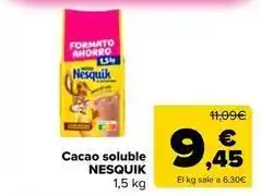 Carrefour Market Nesquik - cacao soluble oferta