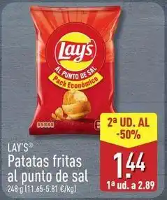 ALDI Lay's - patatas fritas al punto de sal oferta