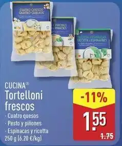 ALDI Cucina - tortelloni frescos oferta