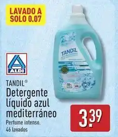 ALDI Tandil - detergente liquido azul mediterraneo oferta