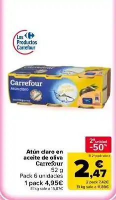 Carrefour Market Carrefour - atun claro en aceite de oliva oferta