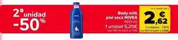 Carrefour Market Nivea - body milk pie seca oferta