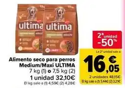 Carrefour Market Última - alimento seco para perros medium/maxi oferta