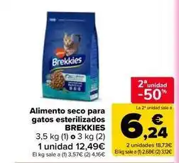 Carrefour Market Brekkies - alimento seco para gatos esterilizados oferta