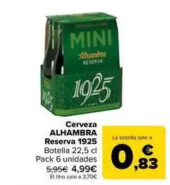 Carrefour Market Alhambra - cerveza reserva 1925 oferta