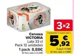 Carrefour Market Victoria - cerveza oferta