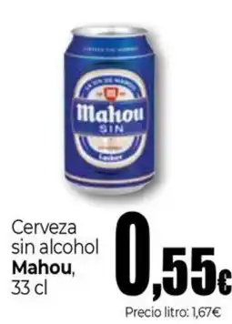 UDACO Mahou cerveza sin alcohol oferta
